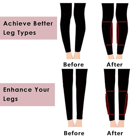 Silicone Calf Pads Leg Arm Enhancer Calf Corrector for Thin Skinny Crooked Legs Cover Scar Birthmark (1 Pair)