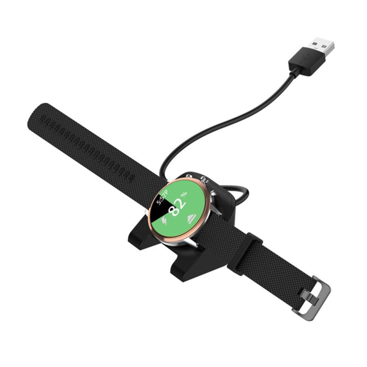 Hemobllo 3pezzi Supporto Di Ricarica Per Smartwatch Gen e Gen Base Stabile e Portatile Design Pratico Tpe Facile Da Usare Per Ufficio e Viaggi Caricatore Usb Incluso