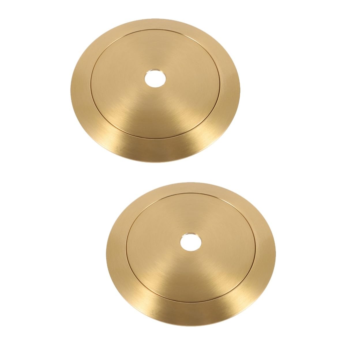 ULDIGI 2 Sets Brass Lamp Shade Collar Ring Golden Ring for Base Lamp Collar Rings for Light Fixtures Lamp Shade Adapter