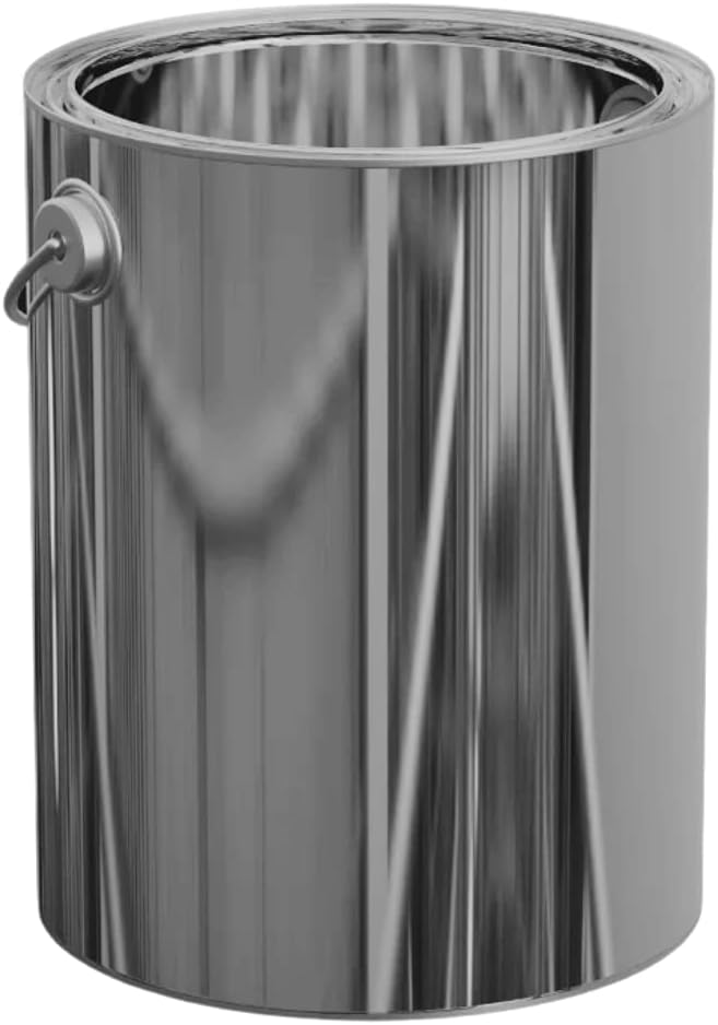 JND 1 Gallon Empty Metal Tin with Lid - Unlined Multipurpose Paint Can for Storage, Arts and Crafts, Organizing and DIY Projects, Comes with Handle (1 Pack)