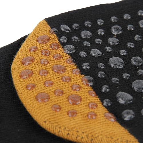Image of Women Knee High Five Toe Socks, Non Slip Grip Yoga Socks | Stretch knit fabric, silicone grip sole, toe separation, size 5-9 fit, ideal for yoga, pilates, barre