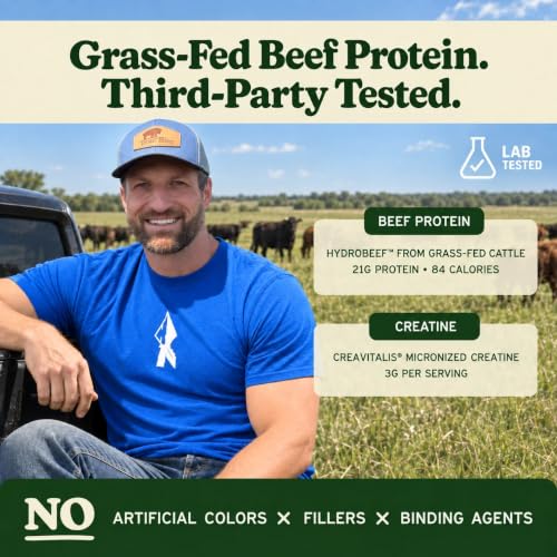 MK Supplements Beef Protein Powder + Creatine