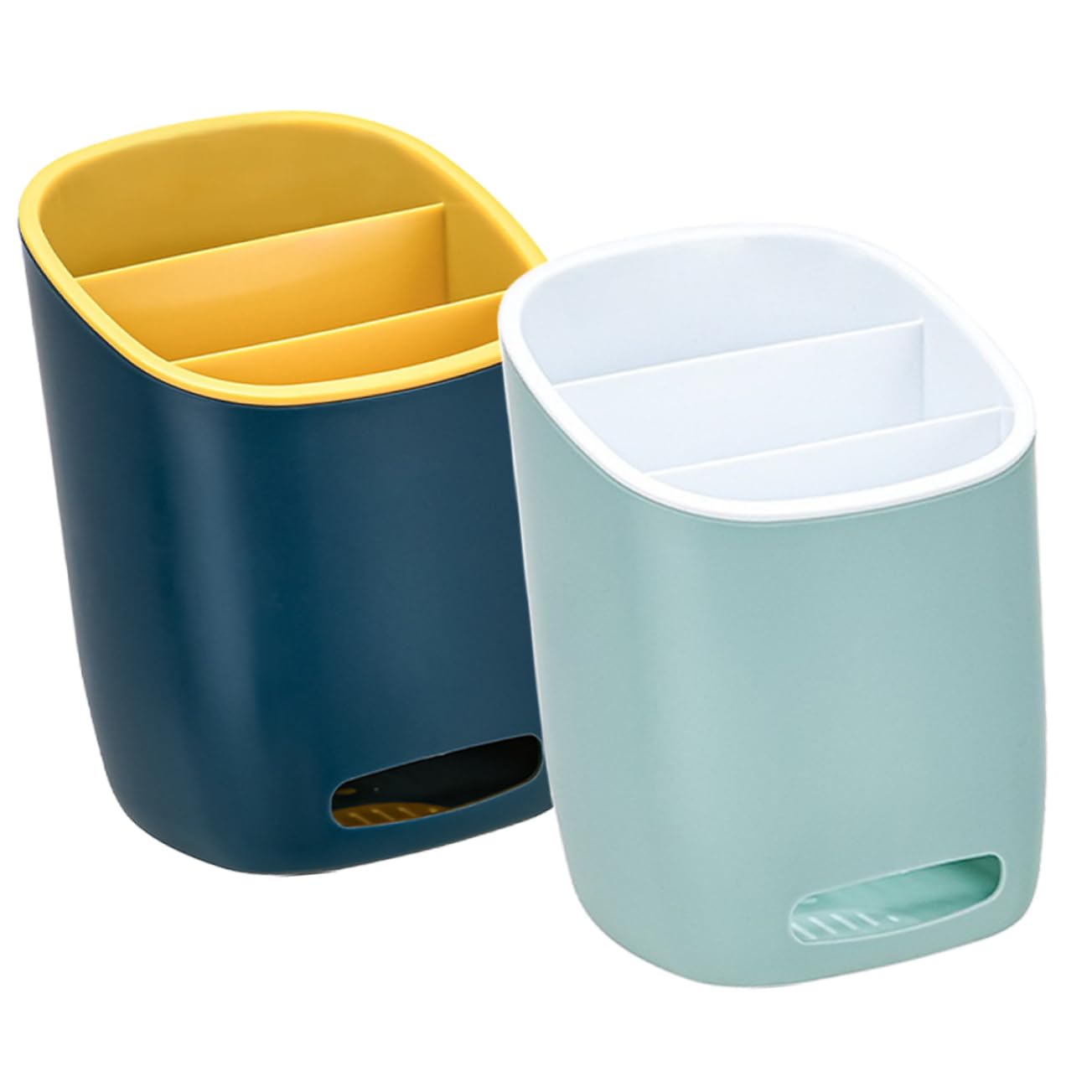 SOLUSTRE 2pcs Desktop Spoon Container Chopstick Holder Modern Utensil Organizer for Forks Silverware and Cooking Tools Stylish Kitchen Drainer for Parties and Everyday Use Random Color