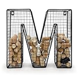 Oeno Wine Cork Holder Metal Display Collector Full Alphabet Display Letters & More (M)