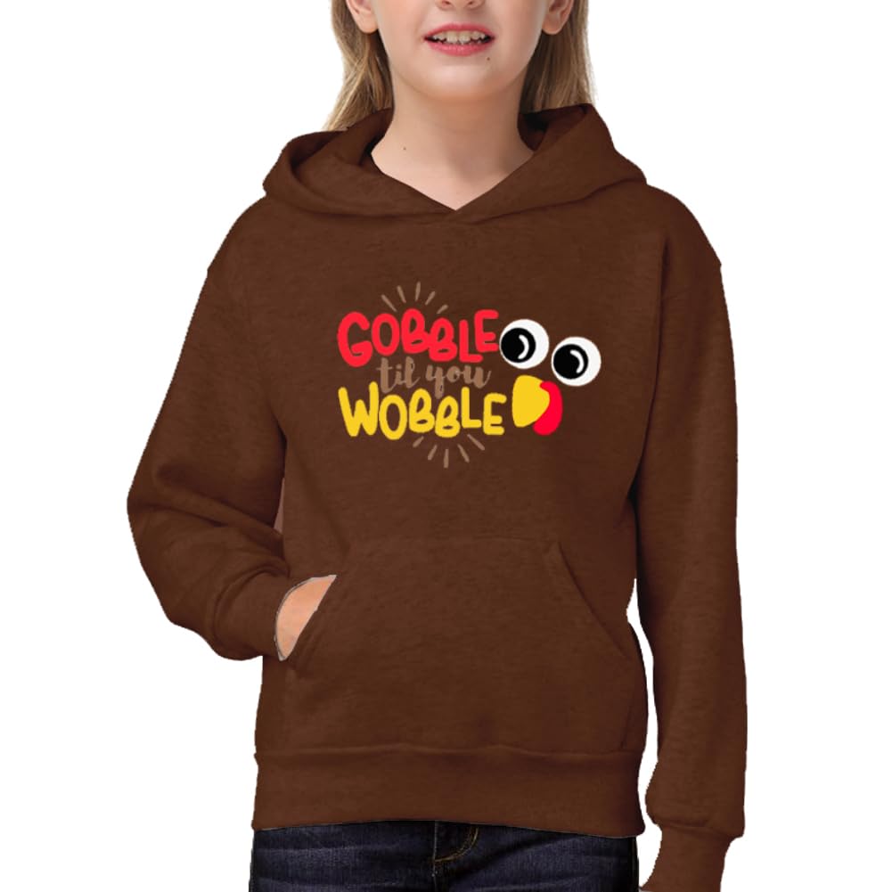 Remimi Unisex Kids Christmas Hoodie Boy Girl Thanksgiving Day Sweatshirt with Pocket 5-14 Years