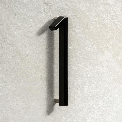HOUSE SIGNS DIRECT - Números de casa de metal negro modernos flotantes 3D para puerta delantera, número 12,7 cm, número 1