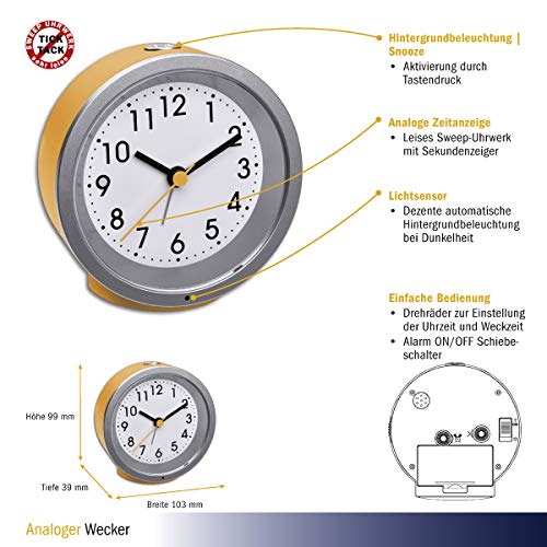 TFA Dostmann Sveglia analogica 60.1034.07 con