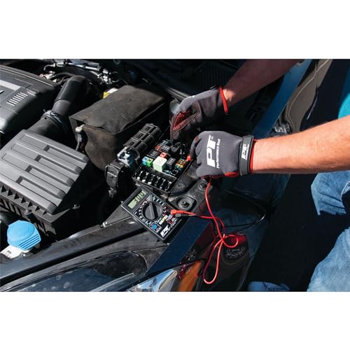 Image of Performance Tool W2974 Digital Multimeter Tester 2000 Counts with AC DC Voltmeter and Ohm Volt Amp Meter, Measures Voltage, DC Current Measurement, Automatic Zero Adjust, 9V Battery Included