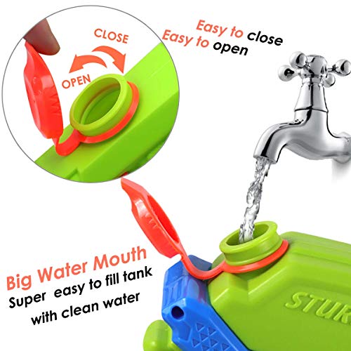 POKONBOY 2 Pack Super Water Guns,High Capacity 600CC Squirt Gun Water Blaster Water Shooter Swimming Pool Water Fighting Toys Beach Party Favor for Kids Adults - Thumbnail 4