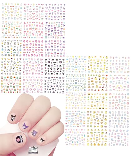 30Pcs Nail Stickers for Nail Art, Cute Stickers, Ail Art Sticker Suitable for DIY Nail Art Event and Party Decoration