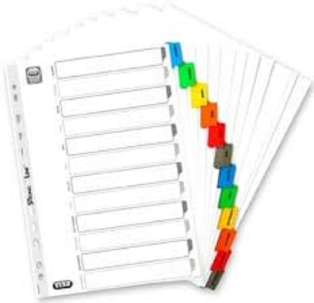 Elba Strongline Divider Tabs Monthly A4 170 g Card Assorted Colours