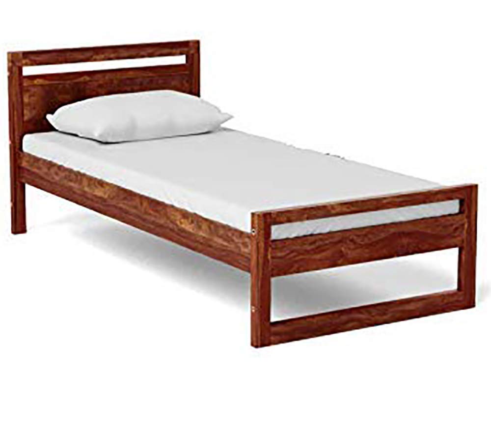 TG Furniture Solid Wood Single Size Bed Palang Charpai Without Storage for Living Room Bed Room