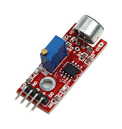 Image of Robocraze LM393 Sound Sensor Module Arduino Compatible Sound Detection Module with Electret Microphone | Adjustable Sound Trigger Sensor for Robotics IoT Automation Noise Detection Projects