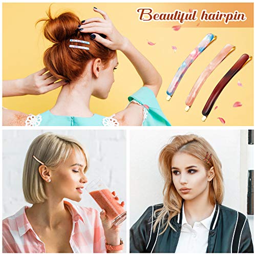 Yaomiao YAOMIAO-199521 14 Pcs Tortoise Shell Bobby Pins Acrylic Hair Clips thumb #4