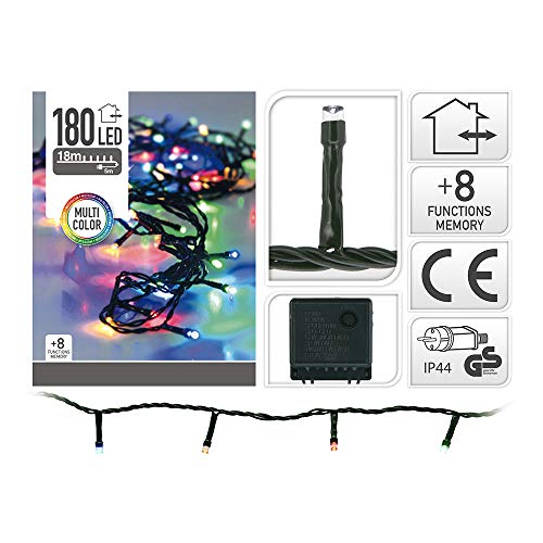 Koopman International Guirlande Electrique Multicolore - 180 LED