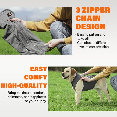 Image of NeoAlly Upgraded Dog Surgical Recovery Suit Cone Alternative Onesie Post Surgery Wear Protects Abdominal Wounds and Skin Anti Licking, Aids Hot Spots, and Provides Anti Anxiety Relief - L