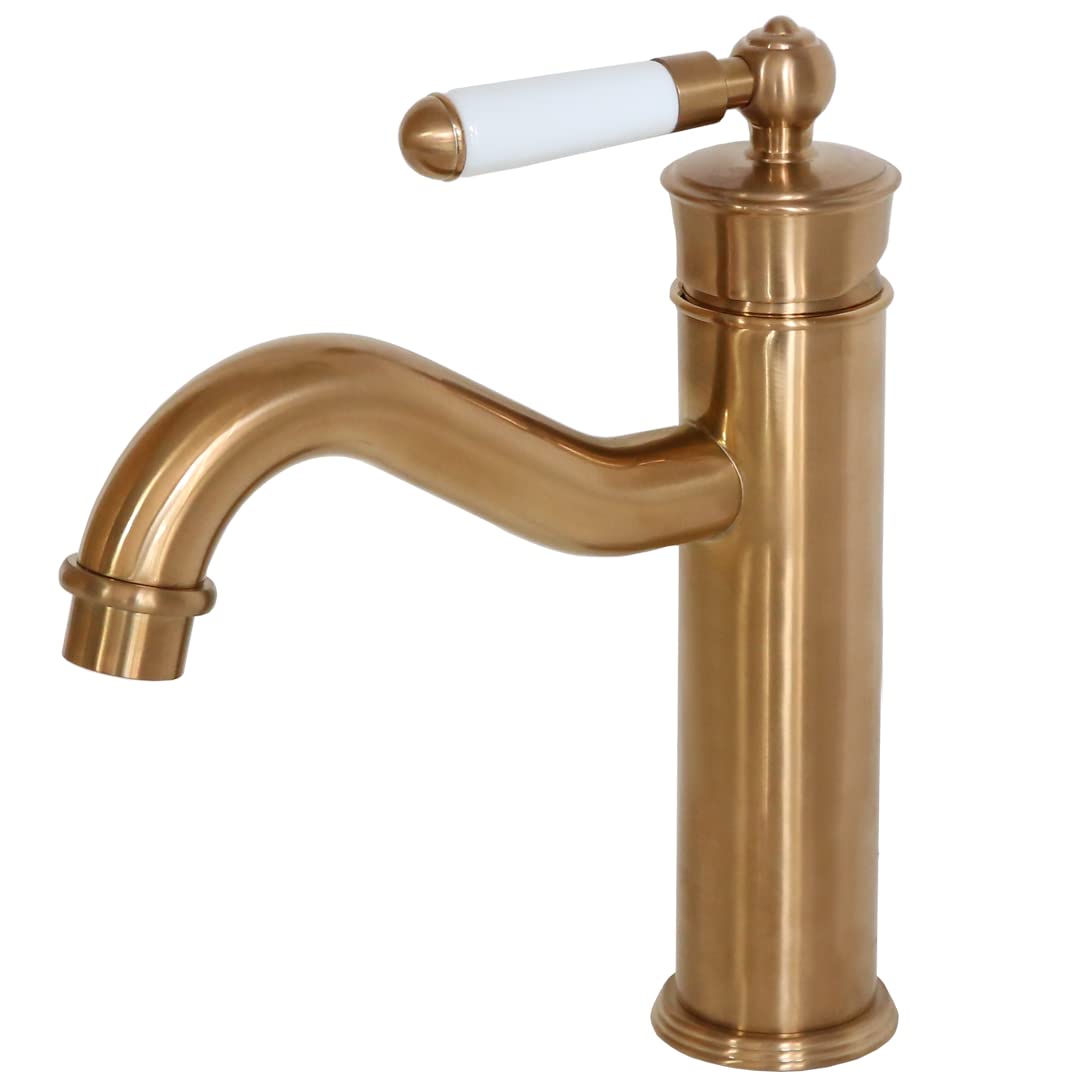 Essebagno 9021371 Leeds bateria umywalkowa retro miedziana
