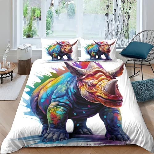 Housse de couette 3D avec fermeture éclair en microfibre douce