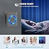 TECKNET Sonnette sans Fil Exterieur Étanche, IP65 Étanche 400 Mètres Sonnette Electronique, 60 Mélodies 5-Niveaux LED Bleu, pour Maison, Hôtel, Urgence-Blanc, Montage Mural #5