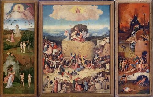 Le Jardin des délices Bosch affiche art mural moderne pour habiller un grand mur
