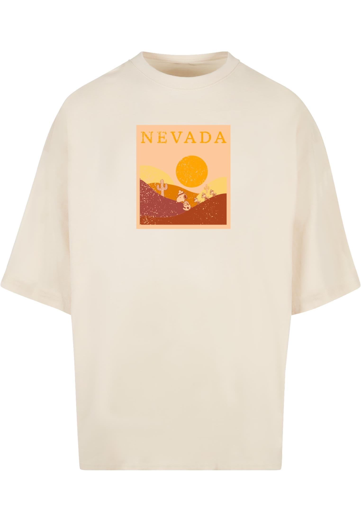 MERCHCODEMen's Mp5000235-peanuts-Nevada Huge Tee T-Shirt, Whitesand, L