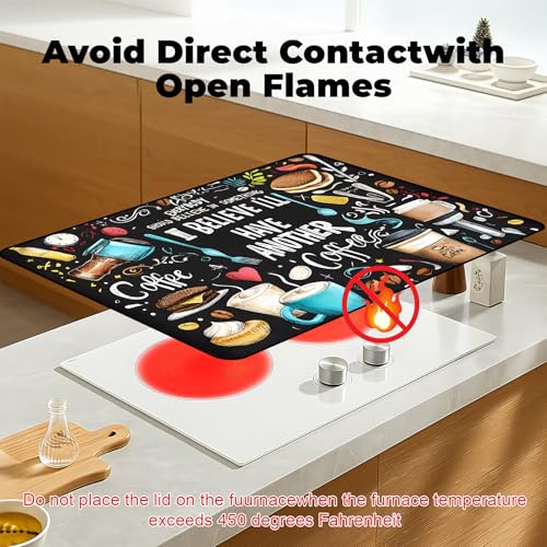 Image of Stove Top Cover for Glass Electric Stove (Coffee, 30 inch x 21 inch)