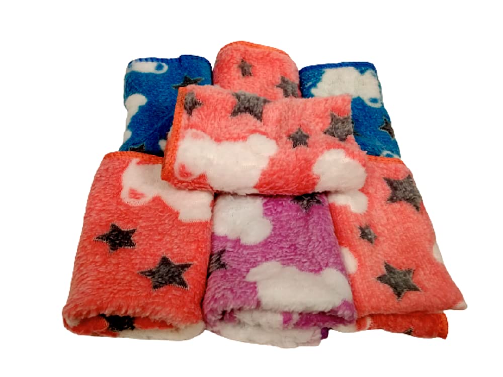 USEME 9592 COMBO Handkerchief MUILTY COLORS Towel Hand Face FUR Towel Handkerchiefs Bathroom Towel (PACK OF 7)