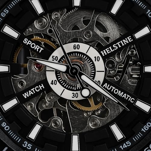Image of Watches for Men Automatic Watch Mechanical Wrist Watches Skeleton Analog Stainless Steel Business 30 Meter Waterproof Luminous Men Watch 2026