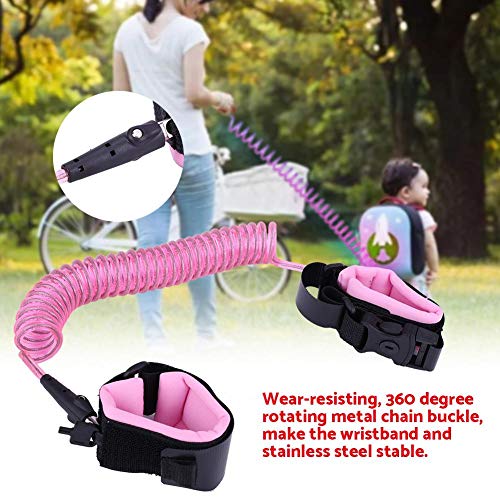 Anti verloren pols link 2.5M baby kinderen anti verloren pols riem met veiligheidsslot kind peuter harnas armband (roze) - Image 8