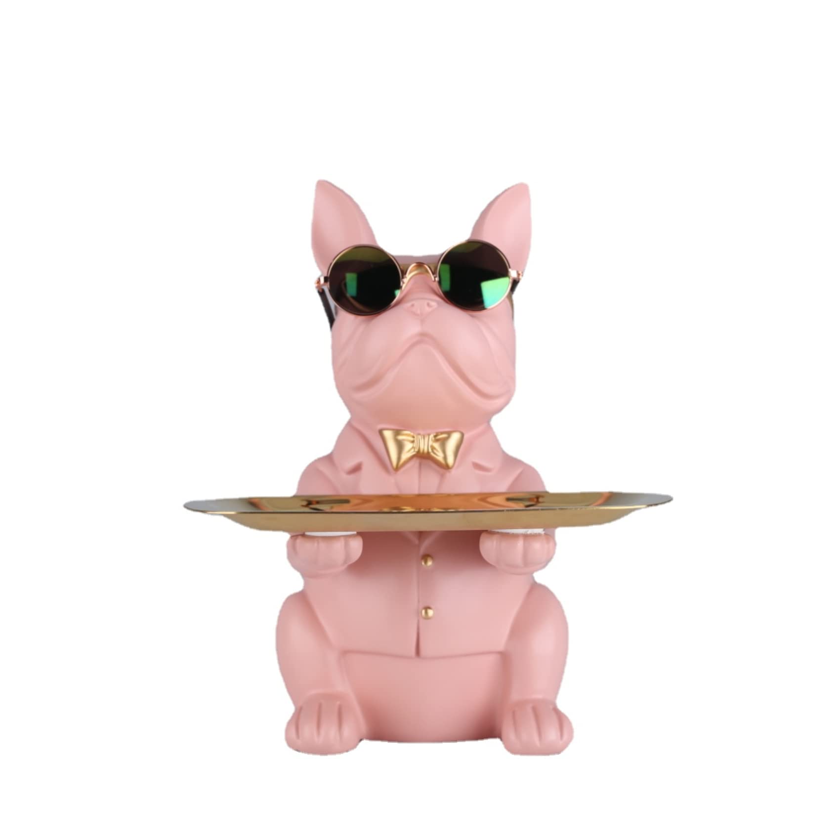 XYQXYQ Estatua Multifuncional del torero, Bandeja Creativa y Encantadora del mayordomo del Perro