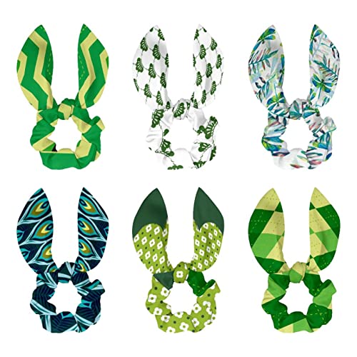 Chouchous pour cheveux nœud ruban vert pour la Saint-Patrick