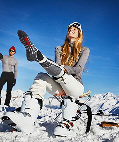 Image of FALKE Women's SK2 Intermediate Ski Socks, Warming, Quick Dry Merino Wool, 1 Pair