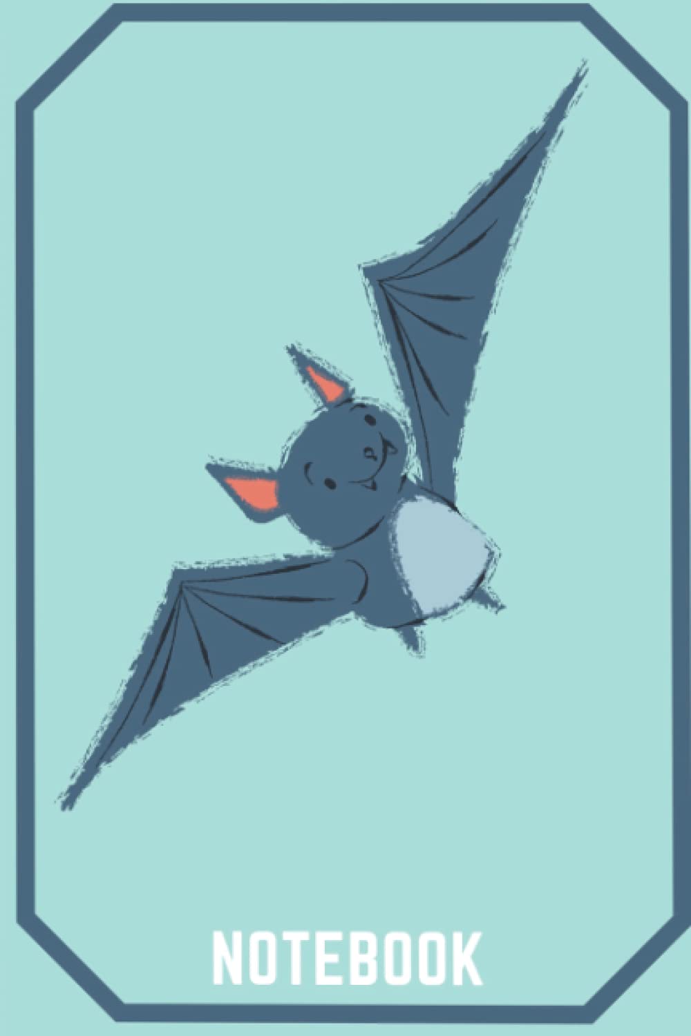Notebook: Cute Bat Cover Happy Bats Notebook For Writing Blank Lined Paper120 Pages For Kids