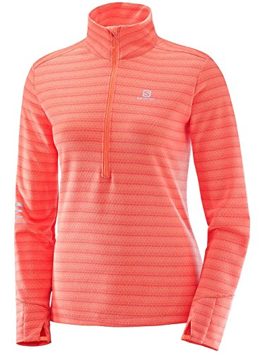 Salomon Veste de survêtement femme Lightning Hz Mid respirante avec col demi-zip