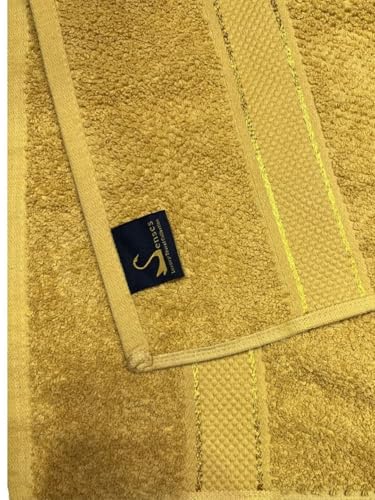 Image of SENSES By Riba Cotton Towels for Bath 550 GSM - Mustrad, 1 Pc | Super Soft, Large Size, Absorbent, Lightweight, Antimicrobial, Low Linting