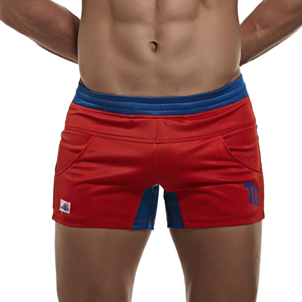 Men's Sport Short Shorts for Running Gym Workout Sexy Slim Athletic Activewear Bottoms