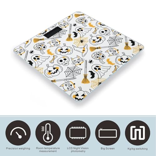 Báscula Digital de Baño con Pantalla LED Clara y Vidrio Templado miniatura 3