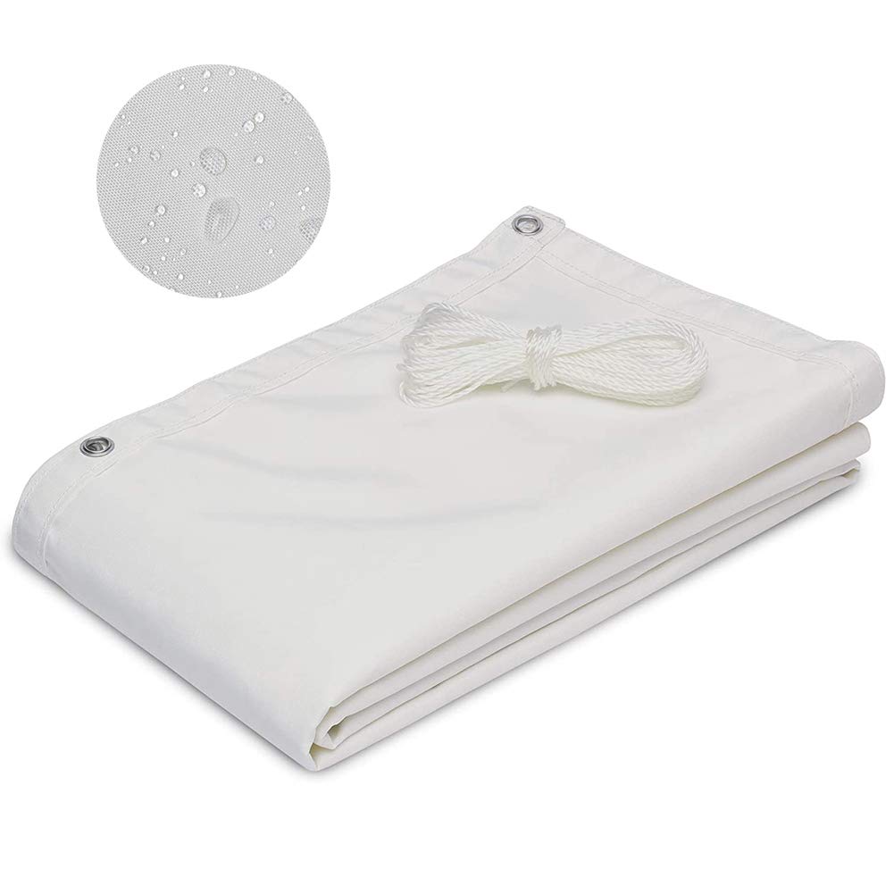Cubierta De Privacidad De Balcón, Protección Visual, con Cuerda de Nylon y Bridas, Ideal para Balcón, Jardín, Piscina - Negro 145x650cm