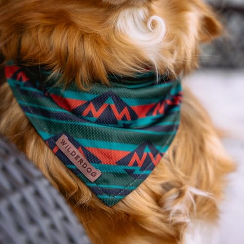 Image of Wilderdog Dog Bandana with Lightweight Quick Drying Poly-Blend Mesh Material in Olive