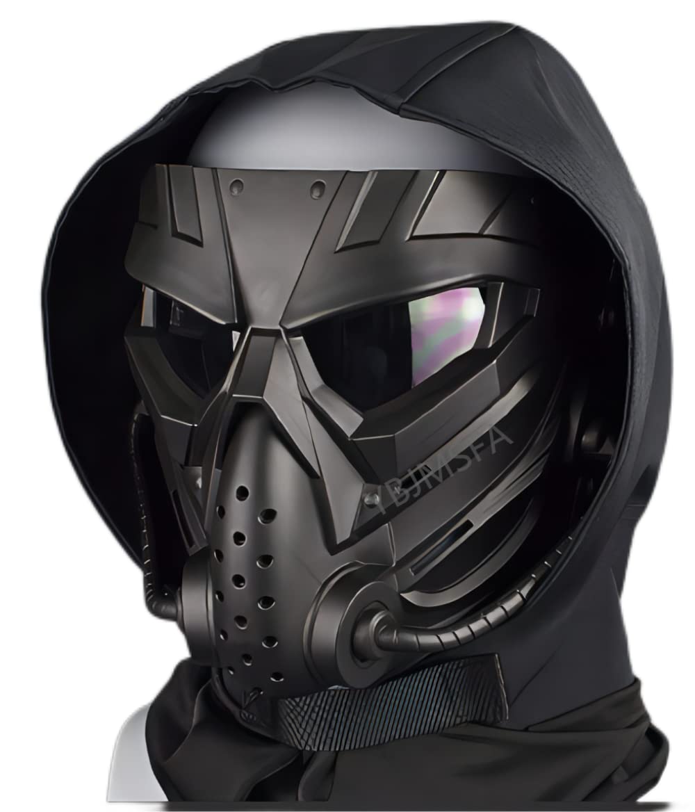 Máscara de Calavera Airsoft, Pasamontañas Táctico Cyberpunk para Cosplay, Halloween, Juego CS - Traje Combinado al Aire Libre