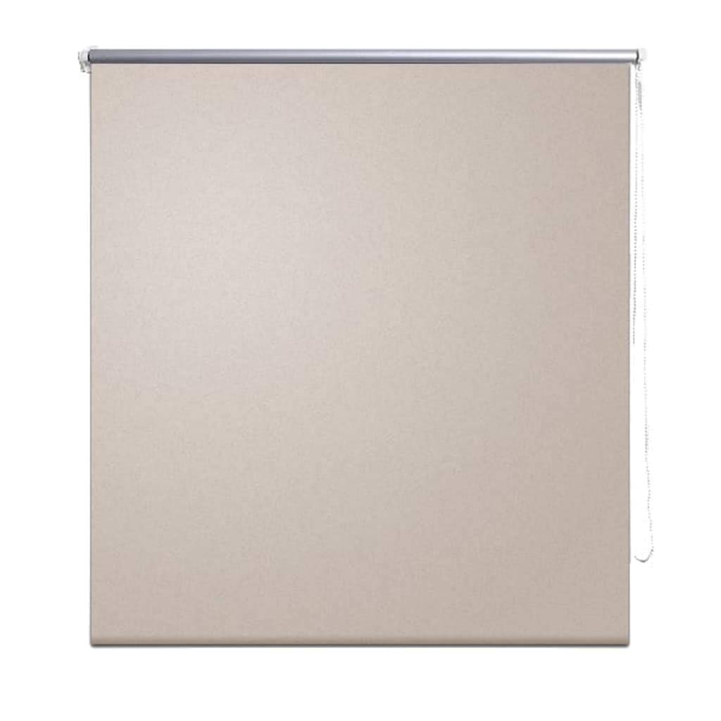 Vidaxl Roller Blind Blackout 120X175cm Daynight Window Sunscreen Drape Beige