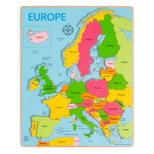 Bigjigs Toys Puzzle à encastrer Europe