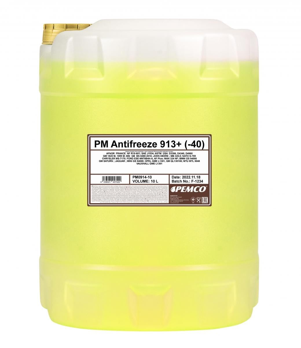 PEMCO PM0914-10 Antigel 10L jaune