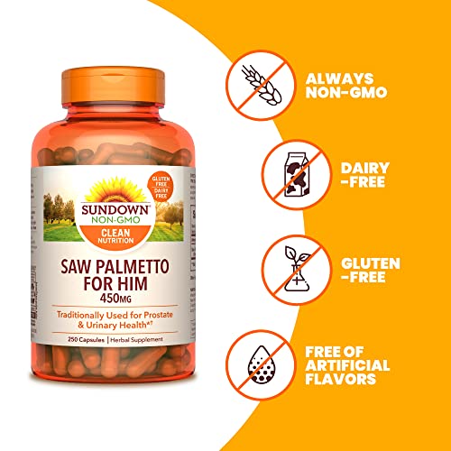 Sundown Saw Palmetto Supplement, Supports Men’s Health, 250 Capsules - Thumbnail 4