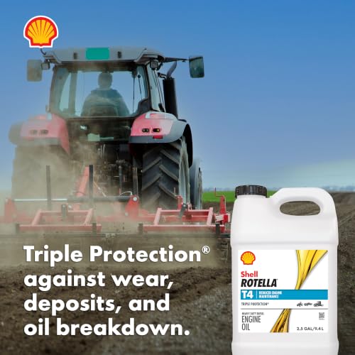 Image of Rotella 550045127 T4 Triple Protection Motor Oil (15W-40 CK-4), 2.5 gallon