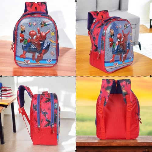 Image of Stylbase 15 Inch 3D Cartoon School Bag for Boys & Girls | Waterproof Lightweight Polyester Kids Backpack with Bottle Pocket | Ideal School Bags for Kids Nursery, LKGClass (3-5 Years)
