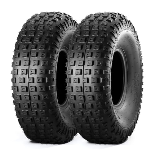 MaxAuto 20x7-8 ATV Tire Golf Cart Knobby Turf Tire 20x7x8 Front Sport UTV ATV Tires 4PR Tubeless Set of 2