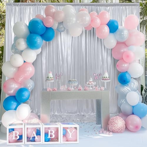 Image of 20x10 ft Wrinkle Free Silver Sequin Backdrop Curtain for Parties,Thick Not Fall Glitter Wedding Drapes Backdrop,4 Panels 5x10ft Shimmer Photo Wall Back Drop Cloth for Birthday Photography Background