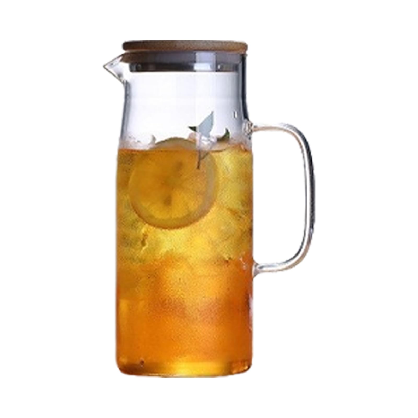 Xjdzineq Sturdy Glass Carafe Water Bottle Practical Carafe with Lid for Storing and Serving Various Drink At Homes Borosilicate Pitcher