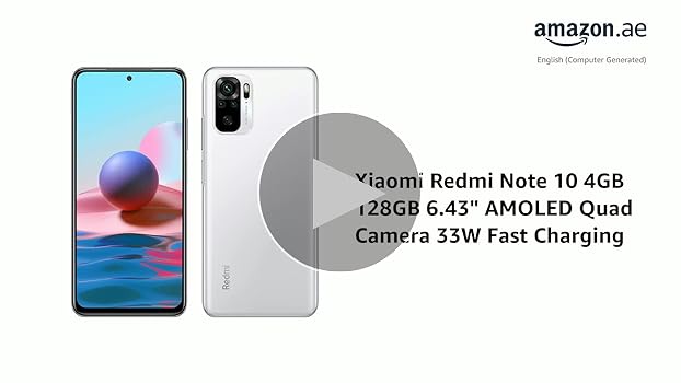 美品 Xiaomi Redmi Note 10 128GB/4GB ホワイト Xiaomi Redmi Note 10 Dual SIM Pebble White 4GB RAM 128GB 4G
